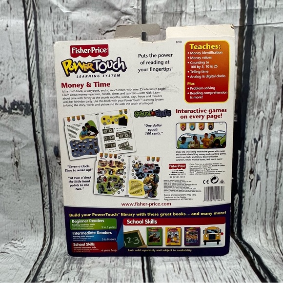 Fisher Price Power Touch - Math - Money & Time - Grade 2 - Book and Cartridge - Picture 4 of 7